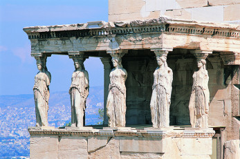عکس مجسمه های معبد ارچتیوم در آکروپولیس