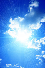 عکس اشعه خورشید و ابر