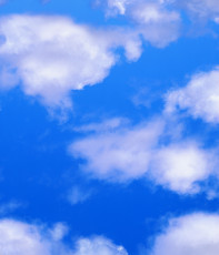 عکس ابر سفید و آسمان آبی
