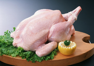 عکس گوشت سفید مرغ با لیمو و سبزی