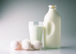 عکس ظرف شیر و تخم مرغ