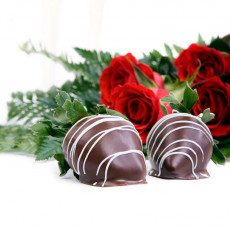 عکس شکلات و گل رز