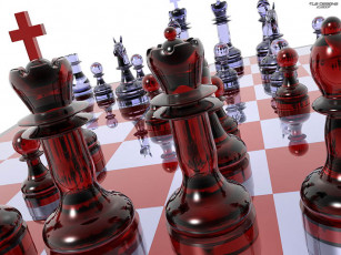 عکس سه بعدی فانتزی مهرهای شطرنج
