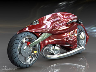 عکس سه بعدی فانتزی موتورسیکلت