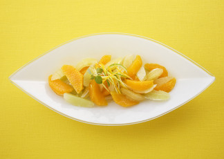عکس بشقاب دسر میوه پرتقال