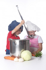 عکس سرآشپز دختر و پسر