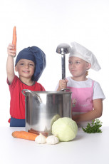 عکس سر آشپز دختر و پسر