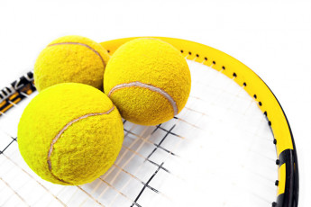 عکس توپ‌ها  و راکت تنیس