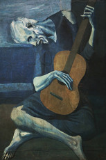 تابلوی نقاشی گیتاریست قدیمی کور اثر پابلو پیکاسو