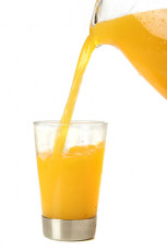 عکس آب پرتقال در لیوان