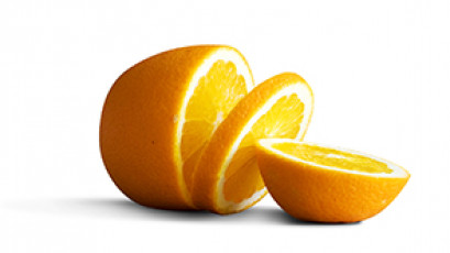 عکس پرتقال بریده شده