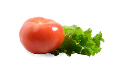 عکس گوجه کوچک و کاهو
