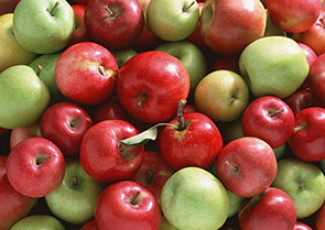 عکس سیب های سبز و قرمز