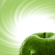 عکس زیبای سیب سبز