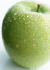 عکس نیمه سیب سبز
