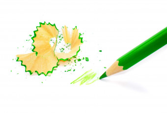 عکس مداد رنگی سبز