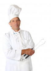 عکس آشپز مرد با کلاه
