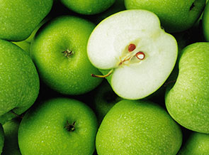 عکس زیبایی از سیب های سبز